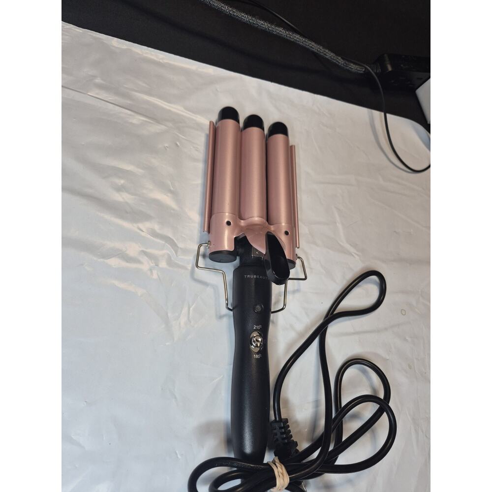 Triple Barrel Electric Hair Curling Iron TRUBEAUTY Crimper Hair Styling Clean